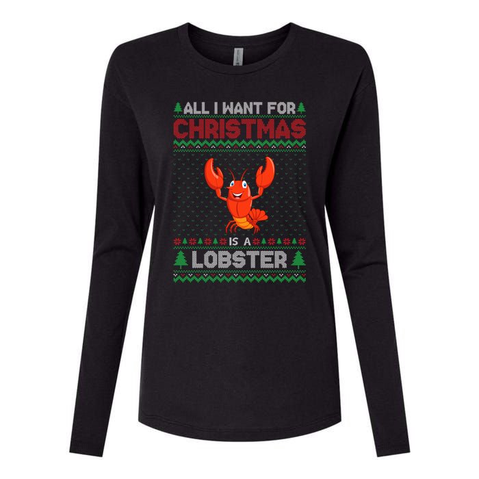 Lobster Christmas Outfits For Women Ugly Xmas Sweater Long Sleeve Womens Cotton Relaxed Long Sleeve T-Shirt