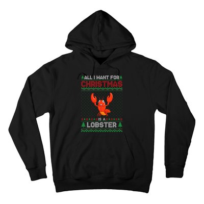 Lobster Christmas Outfits For Women Ugly Xmas Sweater Long Sleeve Hoodie