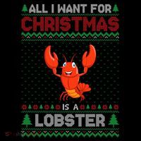 Lobster Christmas Outfits For Women Ugly Xmas Sweater Long Sleeve T-Shirt