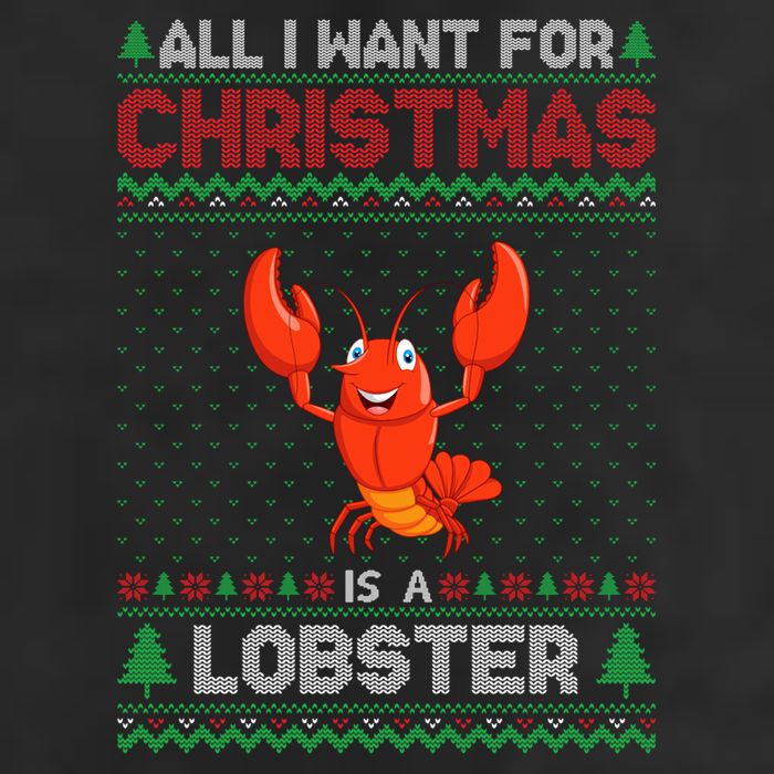 Lobster Christmas Outfits For Women Ugly Xmas Sweater Long Sleeve Beanie