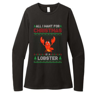 Lobster Christmas Outfits For Women Ugly Xmas Sweater Long Sleeve Womens CVC Long Sleeve Shirt