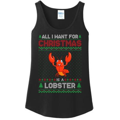 Lobster Christmas Outfits For Women Ugly Xmas Sweater Long Sleeve Ladies Essential Tank