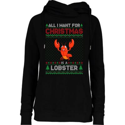 Lobster Christmas Outfits For Women Ugly Xmas Sweater Long Sleeve Womens Funnel Neck Pullover Hood