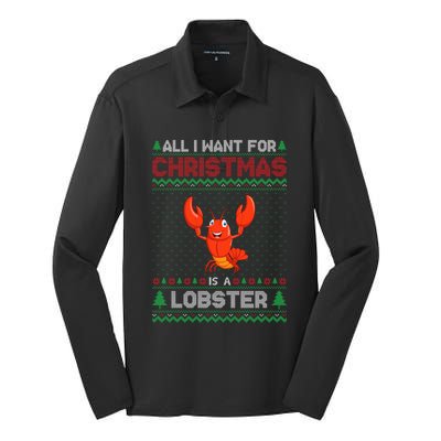 Lobster Christmas Outfits For Women Ugly Xmas Sweater Long Sleeve Silk Touch Performance Long Sleeve Polo