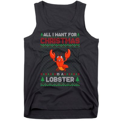 Lobster Christmas Outfits For Women Ugly Xmas Sweater Long Sleeve Tank Top