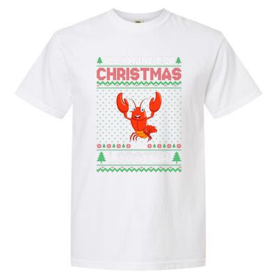 Lobster Christmas Outfits For Women Ugly Xmas Sweater Long Sleeve Garment-Dyed Heavyweight T-Shirt