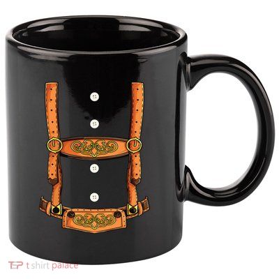 Lederhosen Costume Oktoberfest German Beer Fest 11oz C Handle Ceramic Mug