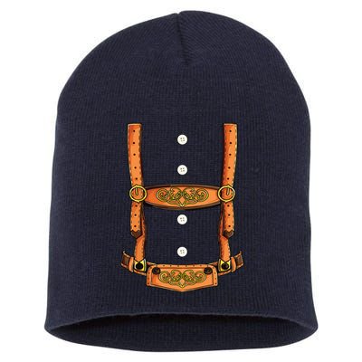 Lederhosen Costume Oktoberfest German Beer Fest Short Acrylic Beanie