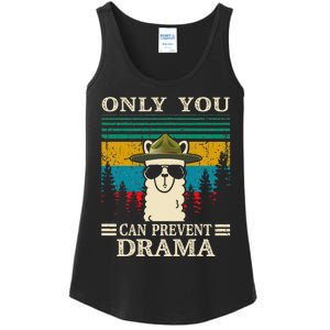 Llama Camping Only You Can Prevent Drama Gifts Men Women Ladies Essential Tank