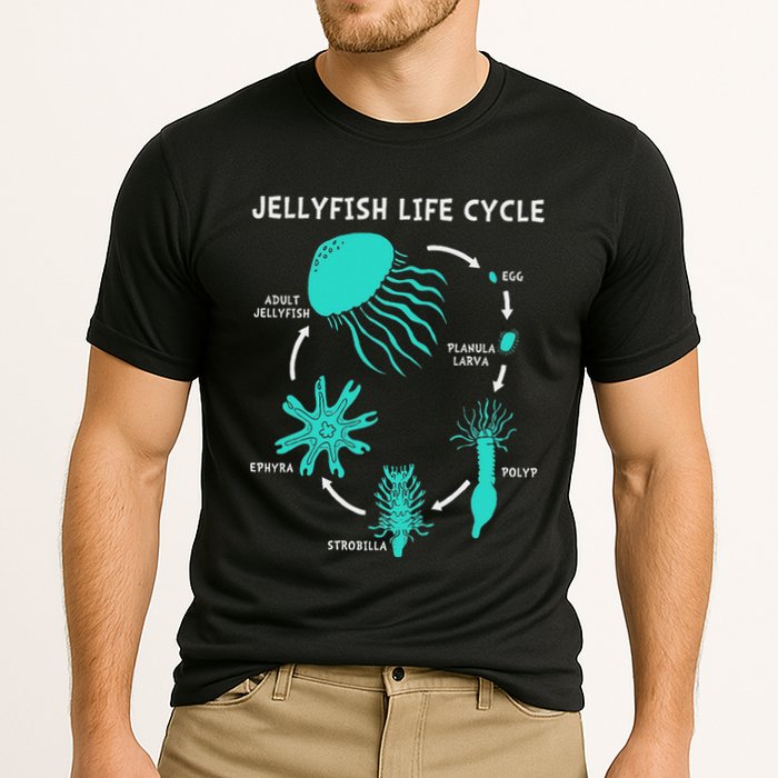 Life Cycle Of A Jellyfish Performance Shirt