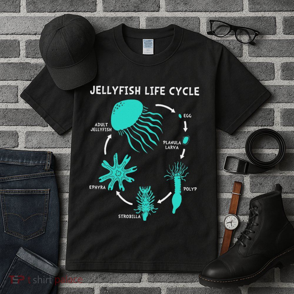 Life Cycle Of A Jellyfish Tall T-Shirt