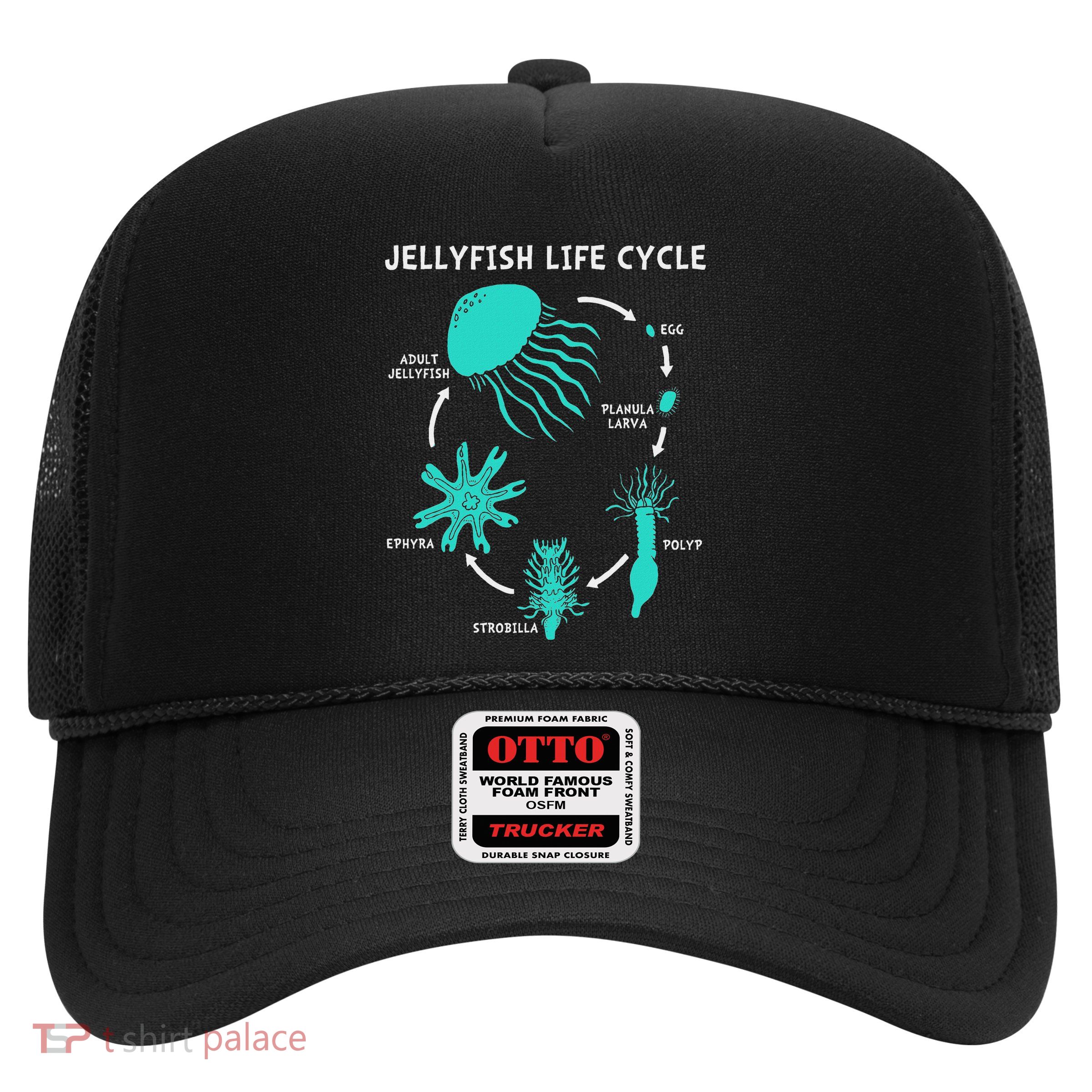 Life Cycle Of A Jellyfish Trucker Hat