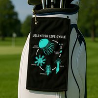 Life Cycle Of A Jellyfish Golf Towel