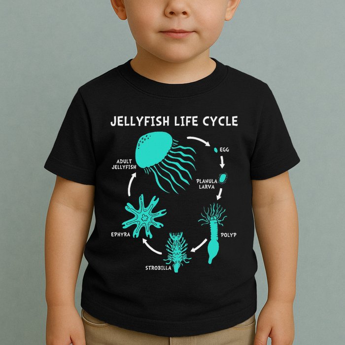 Life Cycle Of A Jellyfish Toddler T-Shirt