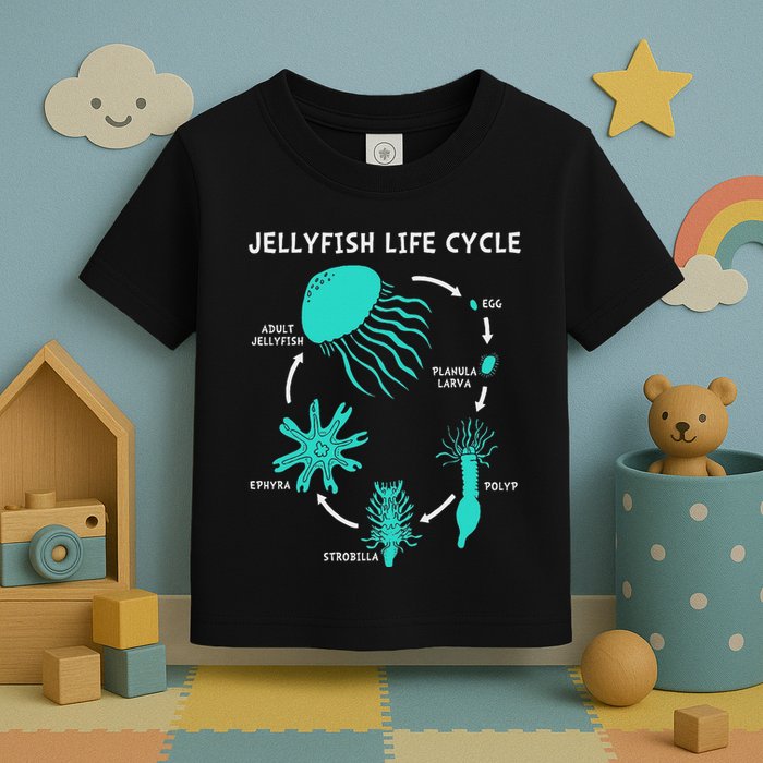 Life Cycle Of A Jellyfish Toddler T-Shirt
