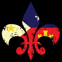 Louisiana Cajun Proud Acadiana Flag Distressed Fleur 16 in Basic Backpack