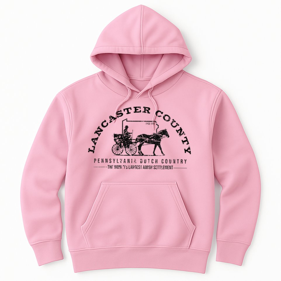 Lancaster County Pennsylvania Amish Settlement Est 1760 Hoodie