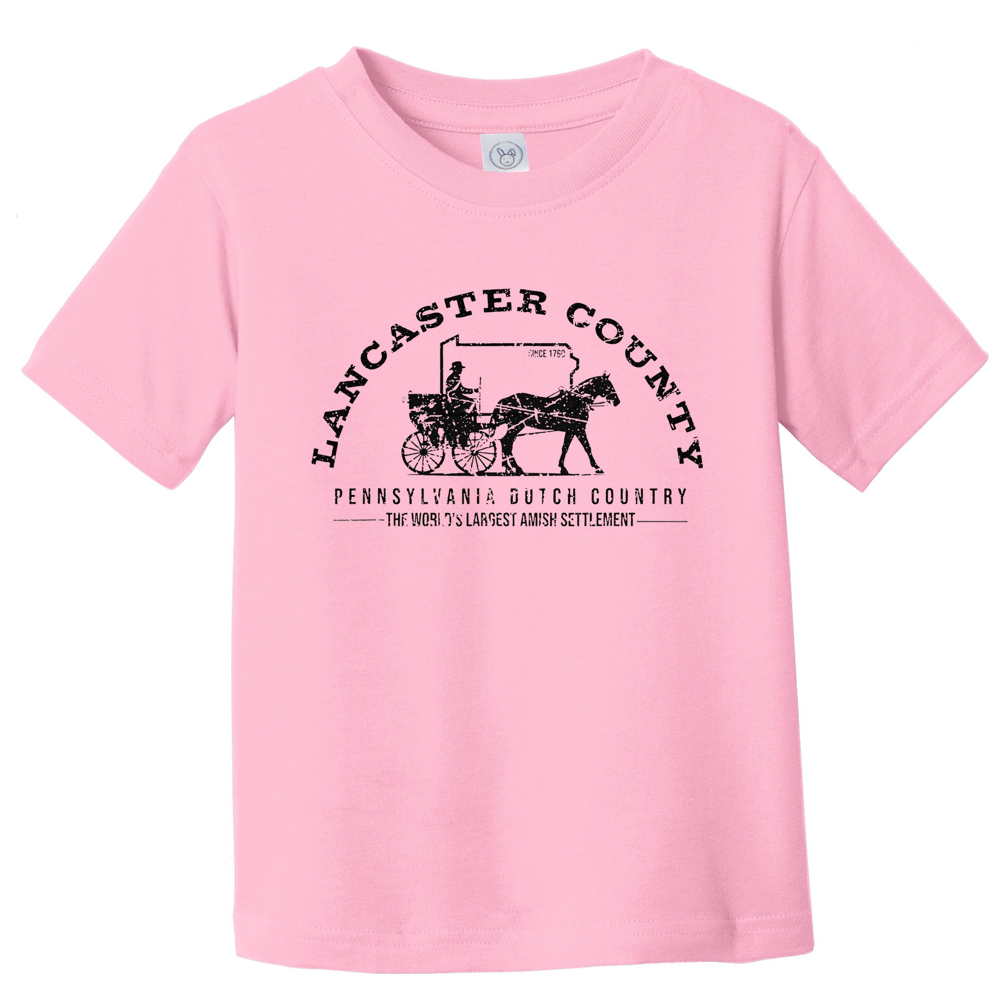 Lancaster County Pennsylvania Amish Settlement Est 1760 Toddler T-Shirt