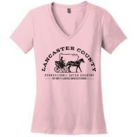 Lancaster County Pennsylvania Amish Settlement Est 1760 Women's V-Neck T-Shirt