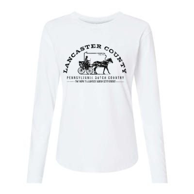 Lancaster County Pennsylvania Amish Settlement Est 1760 Womens Cotton Relaxed Long Sleeve T-Shirt