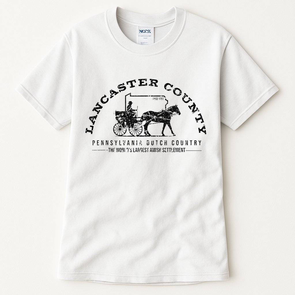 Lancaster County Pennsylvania Amish Settlement Est 1760 Tall T-Shirt
