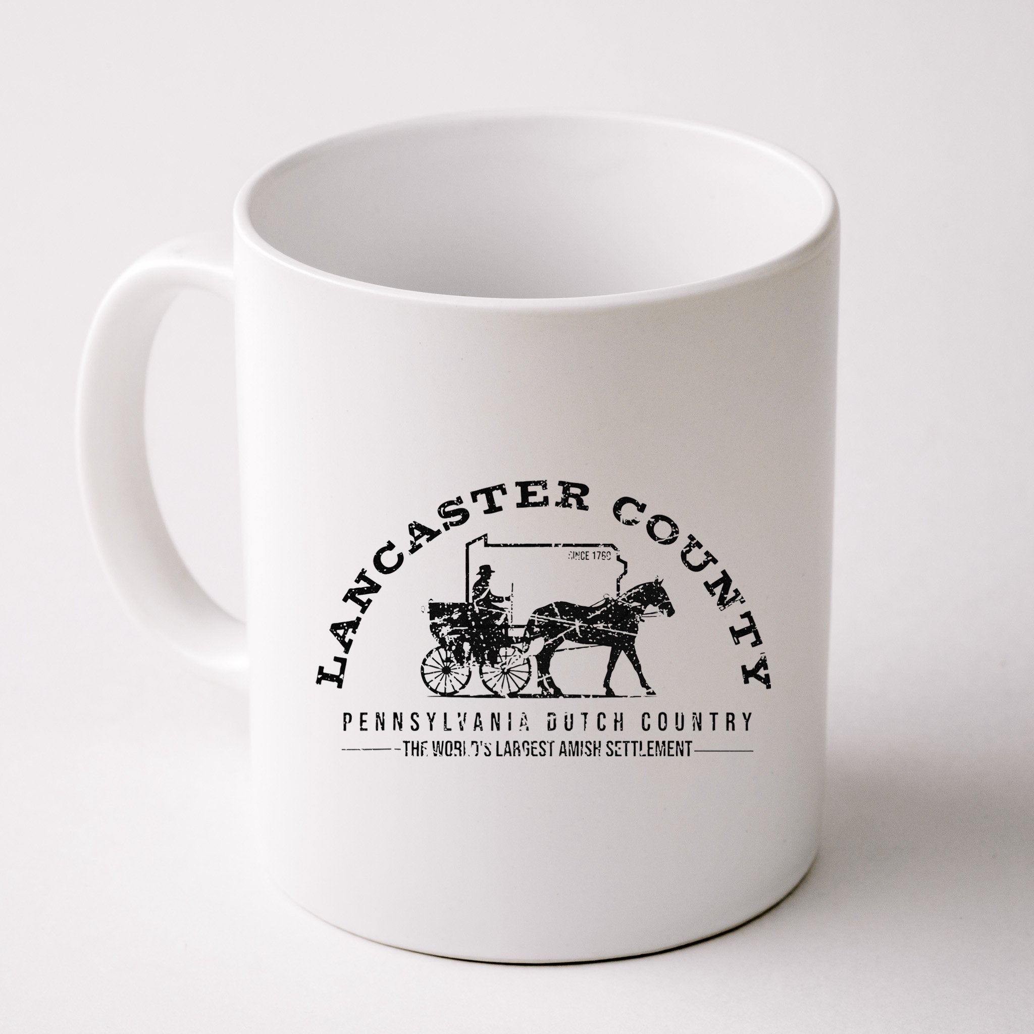 Lancaster County Pennsylvania Amish Settlement Est 1760 Mug