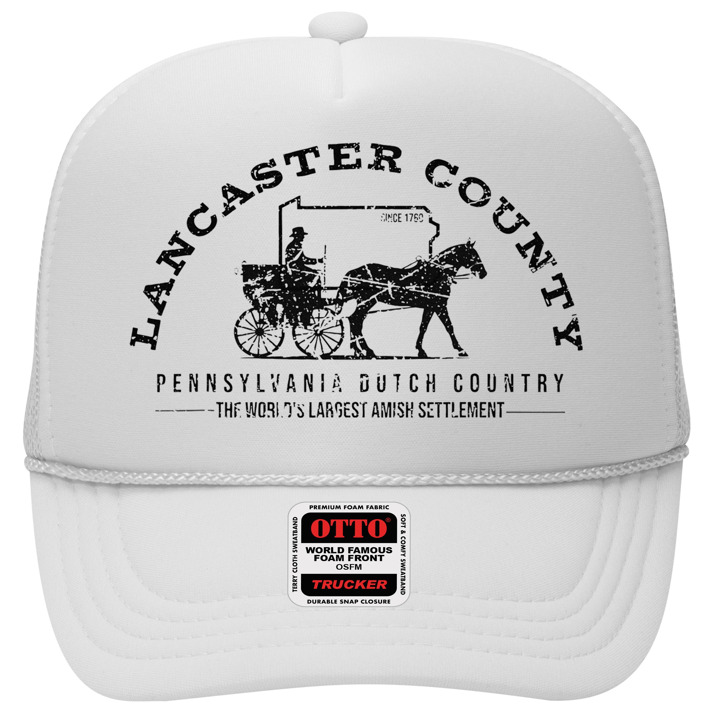 Lancaster County Pennsylvania Amish Settlement Est 1760 Hat