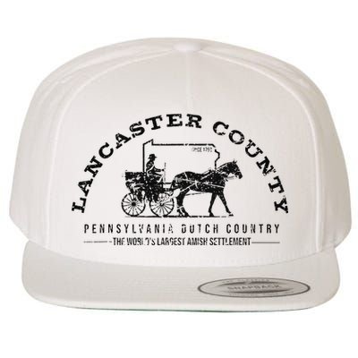 Lancaster County Pennsylvania Amish Settlement Est 1760 Wool Snapback Cap
