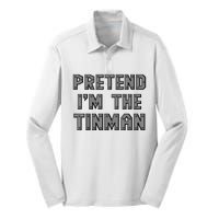 Lazy Costume Pretend IM The Oz Tin Man Funny Halloween Silk Touch Performance Long Sleeve Polo