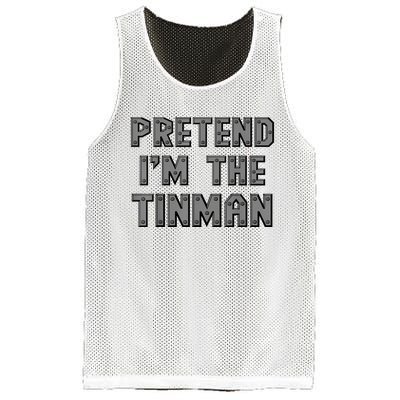 Lazy Costume Pretend IM The Oz Tin Man Funny Halloween Mesh Reversible Basketball Jersey Tank