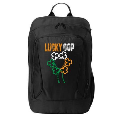 Lucky Cop Police Officer St Patricks Day Costume Gift City Backpack