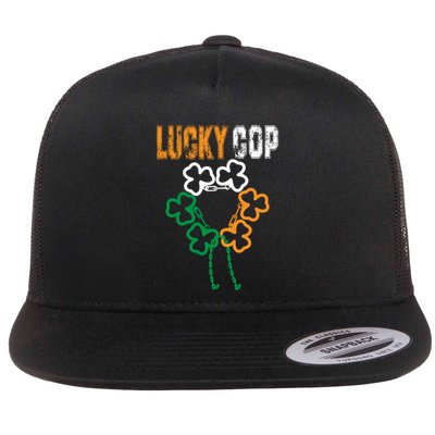 Lucky Cop Police Officer St Patricks Day Costume Gift Flatbill Hat