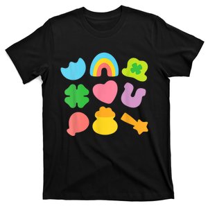 Lucky Charm Patricks Day Pot Of Gold Irish Shamrock Rainbow T-Shirt