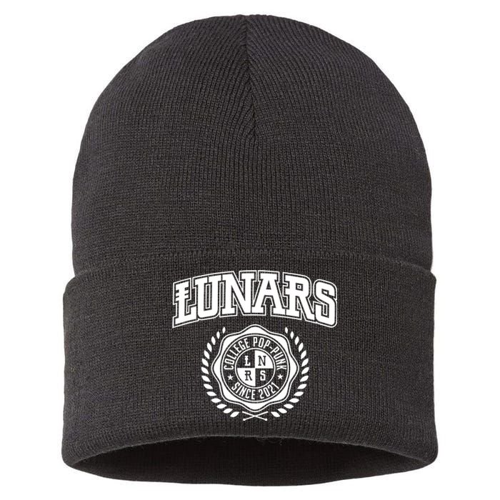 Lunars College Poppunk Since 2021 Sustainable Knit Beanie