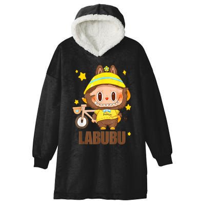 Labubu Classic Pose Hooded Wearable Blanket