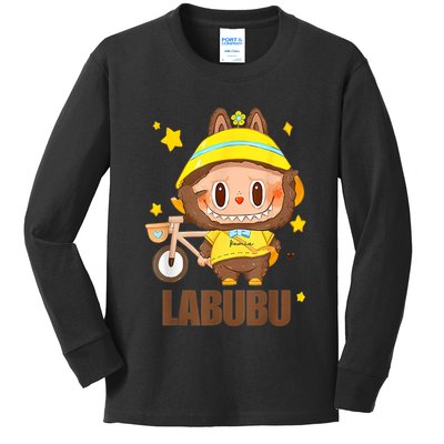Labubu Classic Pose Kids Long Sleeve Shirt