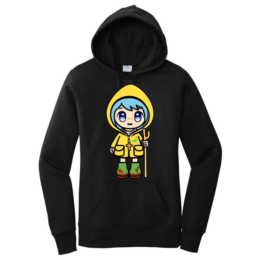 Luce Catholic Pilgrim Anime Mascot Of The 2025 Jubilee Women's Pullover Hoodie