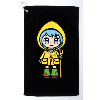 Luce Catholic Pilgrim Anime Mascot Of The 2025 Jubilee Golf Towel
