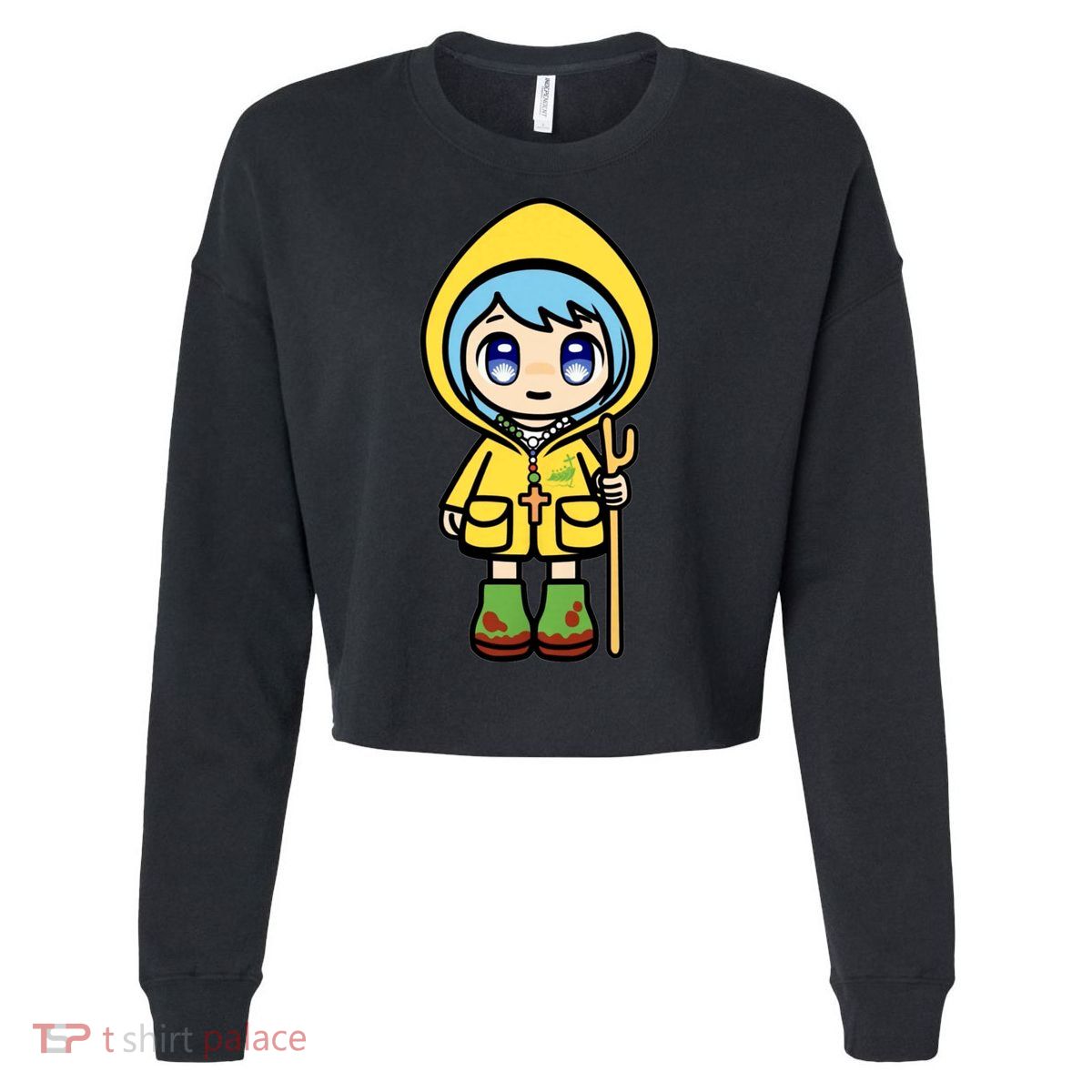 Luce Catholic Pilgrim Anime Mascot Of The 2025 Jubilee Cropped Pullover Crew