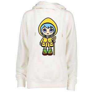 Luce Catholic Pilgrim Anime Mascot Of The 2025 Jubilee Womens Funnel Neck Pullover Hood