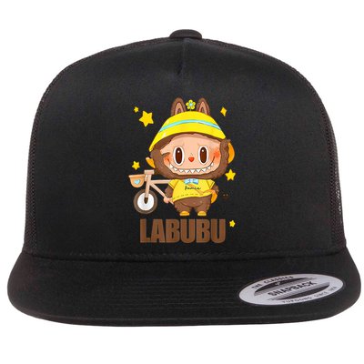 Labubu Classic Pose Labubu Lover Gift Flatbill Hat