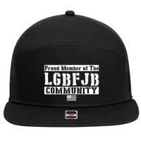 LGBFJB Community Proud Member USA Army Flag 7 Panel Mesh Trucker Snapback Hat