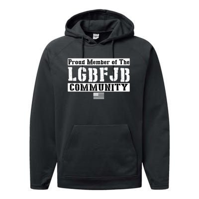 LGBFJB Community Proud Member USA Army Flag Performance Fleece Hoodie