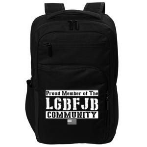 LGBFJB Community Proud Member USA Army Flag Impact Tech Backpack