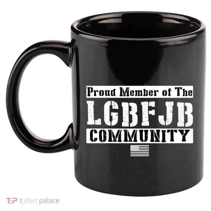 LGBFJB Community Proud Member USA Army Flag 11oz C Handle Ceramic Mug