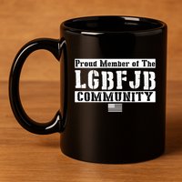 LGBFJB Community Proud Member USA Army Flag 11oz C Handle Ceramic Mug