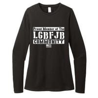 LGBFJB Community Proud Member USA Army Flag Womens CVC Long Sleeve Shirt