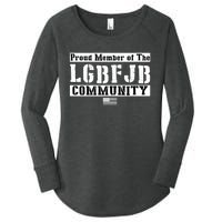 LGBFJB Community Proud Member USA Army Flag Women's Perfect Tri Tunic Long Sleeve Shirt