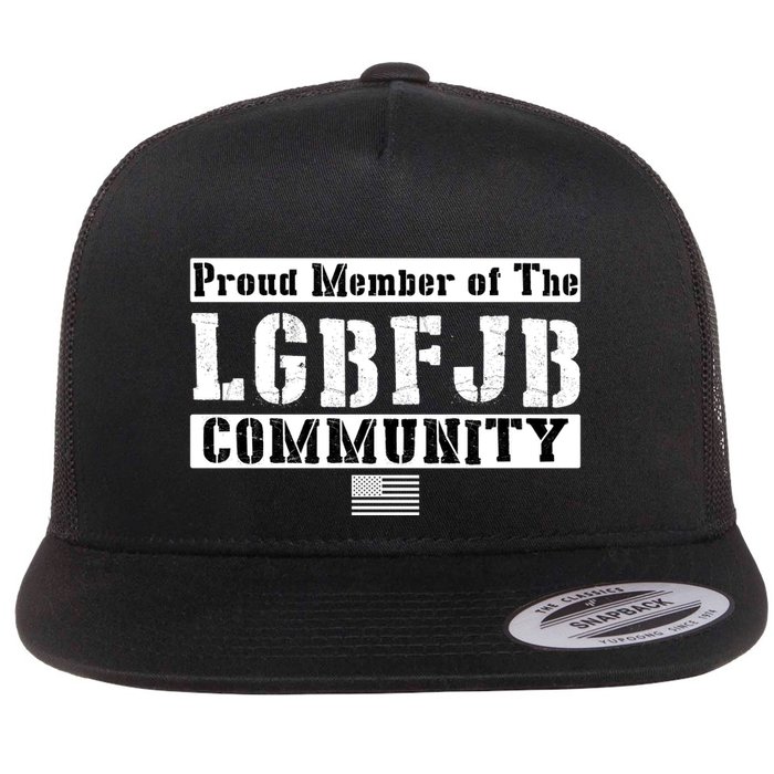 LGBFJB Community Proud Member USA Army Flag Flatbill Hat