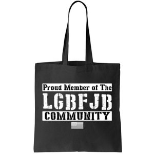 LGBFJB Community Proud Member USA Army Flag Tote Bag